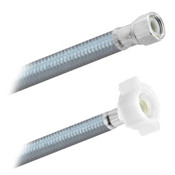 [3825] FamaFlex Poliacero Para Agua Potable 3/8" COMP x 1/2" AM x 50cm.-20"  (3825)