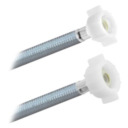 [3941] FamaFlex Poliacero Para Sanitario 1/2" FIP x 7/8" AM x 35cm.-14"  (3941)