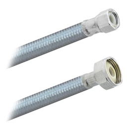 [3844] FamaFlex Poliacero Para Sanitario 3/8" COMP x 7/8" FIP x 30cm.-12"   (3844)