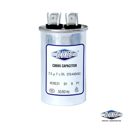 [CXC44075] 1 Capacitor De Trabajo 7.5 Mf, Dual 440-370vac +-5%, 50/60hz