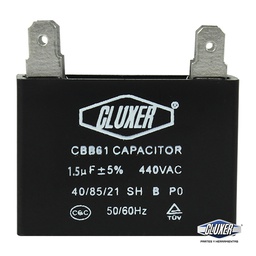 [CXCP44015] 1 Capacitor De Ventilador 1.5mf, Dual 440-370vac 50/60hz
