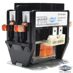 [CXC2P40A220] 1 Contactor 2 Polos 40 Amperes Bobina 208-240 Vac, 50/60hz