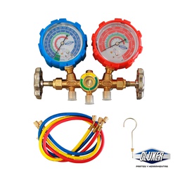 [CXCT-536N] 1 Manifold Con Mirilla Para R22, R12 R134, 404a Cxct-536n