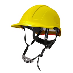 [WW-2006AMK] CASCO AMARILLO ASSEMBLRE AJUSTE DE MATRACA, REFLEJANTE, BARBOQUEJO Y AISLANTE