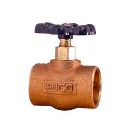 [74] VALVULA GLOBO PARA COBRE DE 19 MM