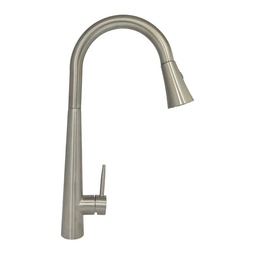 [013FM] MEZCLADORA MONOMANDO P/FREG. PICO RETRACTIL AC.INOX.304 ACAB.NATURAL