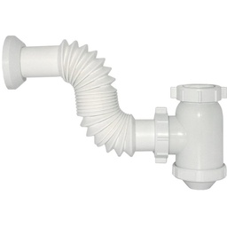 [10LF] MEDIA TRAMPA C/SALIDA FLEXIBLE P/LAVABO Y FREGADERO