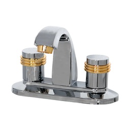 [20A] MEZCLADORA PARA LAVABO LATON CROMO MANER.ANILLO S/DESA.AUTO.