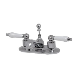 [20C] MEZCLADORA P/LAVABO 4" CROMADA C/DESAGUE AUT.