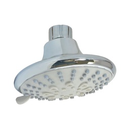 [44AE] REGADERA REDONDA 4” CON 5 FUNCIONES ACAB.CROMO