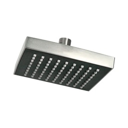 [44GSS] REGADERA GRECIA SATINADA 6" X 6" S/BRAZO S/CHAP.