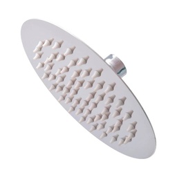 [44URC] REGADERA DELGADA REDONDA 10" DIAM. AC.INOX. AC.ESPEJO