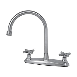 [7LCC] MEZCLADORA FREGADERO CROMADA CON CARTUCHO CERAMICO