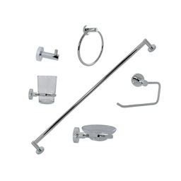 [JE05C] JUEGO DE ACCESORIOS P/BA�O ACA/CROMO