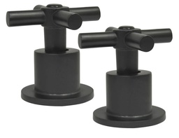 [MCMEN] JUEGO MANERALES CRUZ ACAB.NEGRO E/ESTRIA C/CHAP.