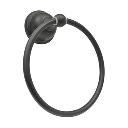 [TA80N] TOALLERO DE ARGOLLA ACABADO NEGRO