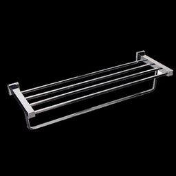 [O816] TOALLERO MULTIPLE DE LATON ACAB.CROMO