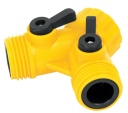 [AD-2P] Conector &quot;y&quot; 3/4&quot; plastico para manguera, pretul