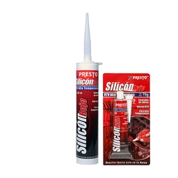 [4230] SILICON PRESTO 100% ROJO CARTUCHO 300 ML