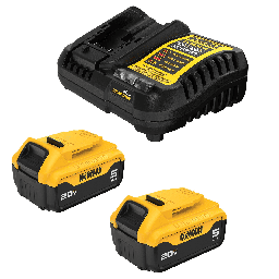 [DCB205-2C] CARGADOR DE BATERIA DW + 2BAT.20V MAX 5.0Ah