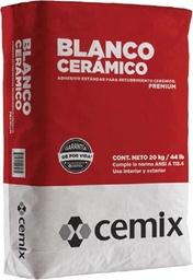 [VCE - C040] ADHESIVO PEGAZULEJOS BLANCO C/20 KG.30164 CEMIX