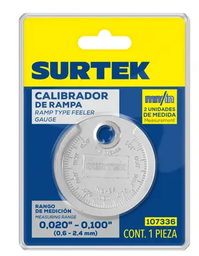 [Calibrador tipo rampa para bujía 0.020" a 0.10" Surtek] 107336