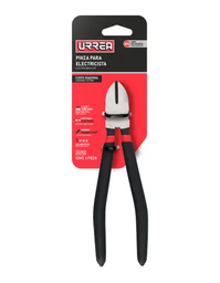 [Pinza para electricista con mango rubber grip de 7-3/4" corte diagonal Urrea] 207GI