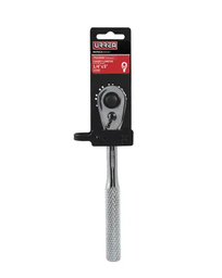 [Matraca reversible cromada, quick release, para dado cuadro de 1/4" Urrea] 4749