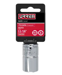 [Dado cuadro de 1/2", 6 puntas, en pulgadas, 11/16" Urrea] 5422H