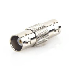[RFB-1134] Adaptador Tipo Barril para 50 Ohm de Conectores BNC Hembra a BNC Hembra, Niquel/Oro/Polipropileno.