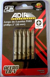 [10611] JGO 5 PUNTAS 2" (50 MM) PH# 2
