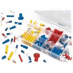 [A-16455] JGO DE TERMINALES ELECTRICAS 160 PZAS (ANILLOS, CONECTORES Y DESCONECTORES)