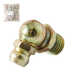 [A-16548] GRASERA 1/8" NPT 45 GRADOS H-245 (Precio x pieza - Empaque c/200 pzas)
