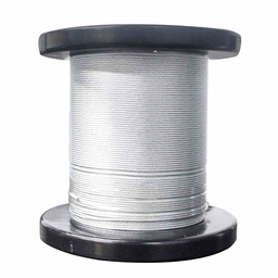 [B-006] CABLE DE ACERO GALVANIZADO 7X7 1/16" ROLLO 1500M