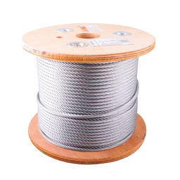 [B-405] CABLE DE ACERO ALMA DE FIBRA FC 6X36 3/4" ROLLO 500M