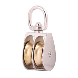 [C-00845] GARRUCHA GIRATORIA DOBLE ZINC 1-1/2"