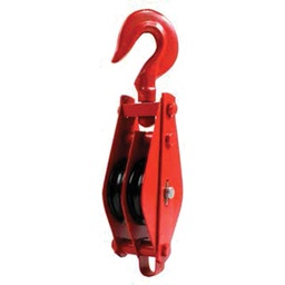 [C-00854-5] POLEA GARRUCHA P/CABLE DOBLE 6" 3T