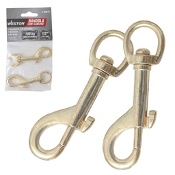 [C-00875] BANDOLA C/GANCHO LATON 1/2" X 76MM (PRECIO X PIEZA - EMPAQUE C/2 PZAS)