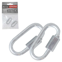 [C-01005] ESLABON RAPIDO ACABADO ZINC 1/2"X80MM (PRECIO X PIEZA - EMPAQUE GRANEL)