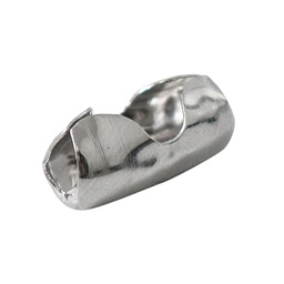 [D-615] CONECTOR D/CADENA BOLA COBRE NIQU. #10 4.5MM (PRECIO X PZA - BOLSA C/100PZAS)