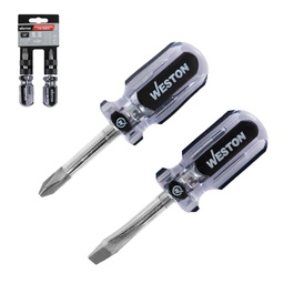 [DS-0315] JGO D/2 DESARMADORES T/TROMPO MANGO PVC ASME-B107.600 (CAJA C/6 PZAS - PRECIO X PIEZA)