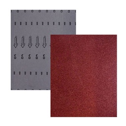 [LW-1200] HOJA DE LIJA RESPALDO DE TELA OXIDO DE ALUMINIO 9" X 11" G040(Precio x pieza - Empaque c/25 pzas)