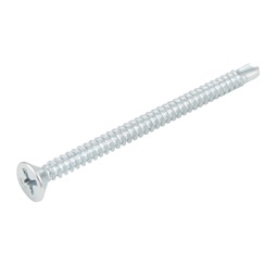 [PI-06001] PIJA P/LAMINA CAB. PLANA PUNTA D/BROCA GALV. #8x2-3/8" (Precio x Caja - caja c/500 piezas)