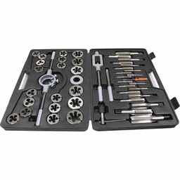 [ST-5-776-010] JUEGO MACHUELOS Y DADO 45 PCS. FRACCIONAL ACERO AL CARBON